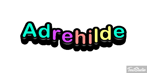 Adrehilde Tekst effect