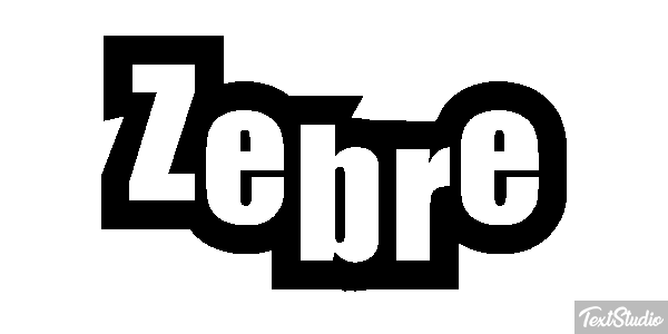 Zèbre Text effect