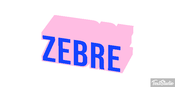 Zèbre Text effect