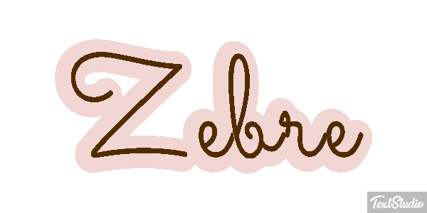 Zèbre Text effect
