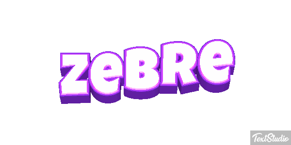 Zèbre Text effect