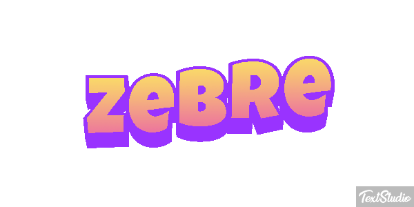 Zèbre Text effect
