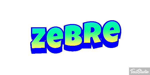 Zèbre Text effect