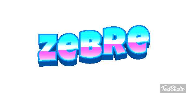 Zèbre Text effect