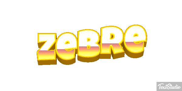 Zèbre Text effect