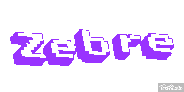 Zèbre Text effect