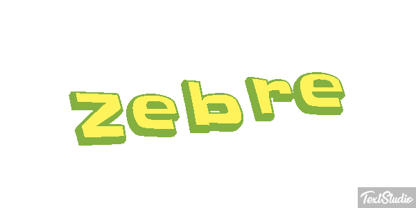 Zèbre Text effect