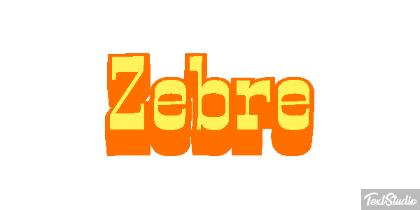 Zèbre Text effect