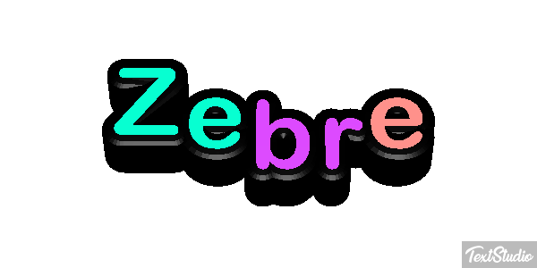 Zèbre Text effect