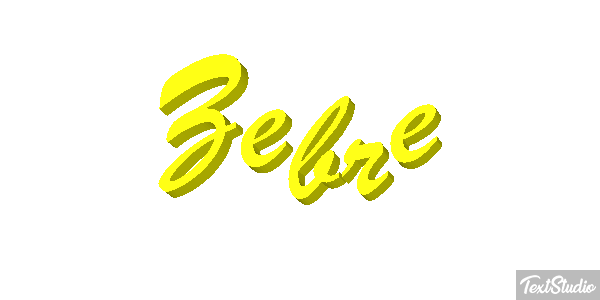 Zèbre Text effect