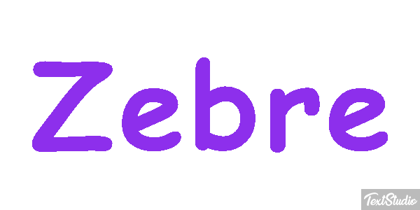 Zèbre Text effect