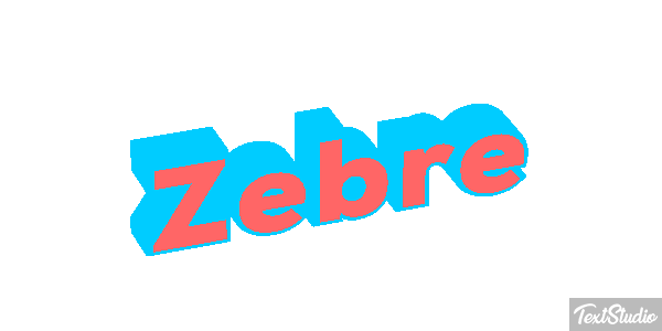 Zèbre Text effect