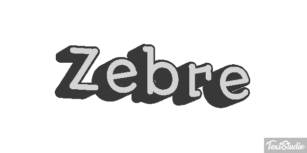 Zèbre Text effect