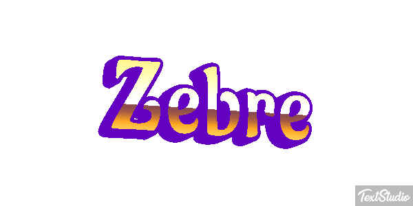 Zèbre Text effect