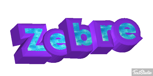 Zèbre Text effect