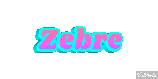 Zèbre Text effect
