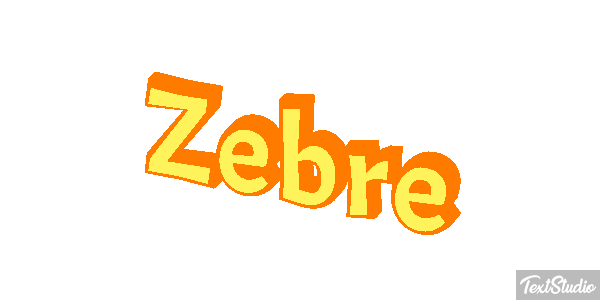 Zèbre Text effect