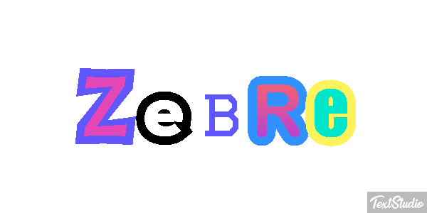 Zèbre Text effect