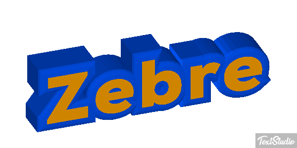 Zèbre Text effect