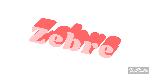 Zèbre Text effect