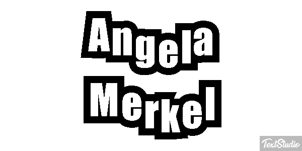 Angela Merkel Effetto testo