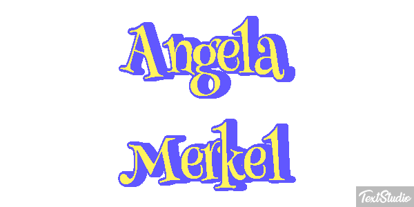 Angela Merkel Effetto testo