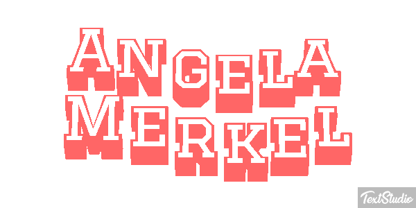 Angela Merkel Effetto testo