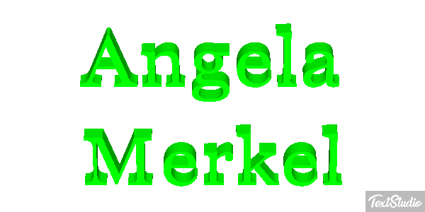 Angela Merkel Effetto testo