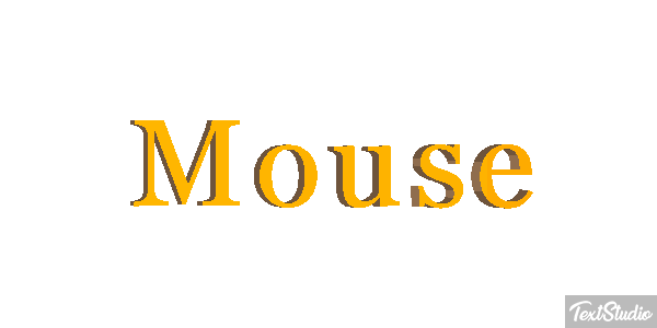 Mouse Text effect