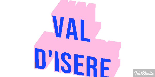 Val d'Isère Текстовый эффект