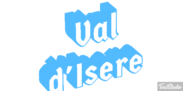 Val d'Isère Текстовый эффект