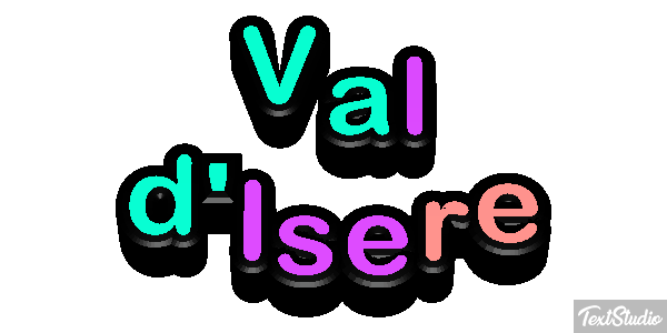 Val d'Isère Текстовый эффект