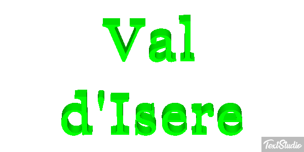 Val d'Isère Текстовый эффект