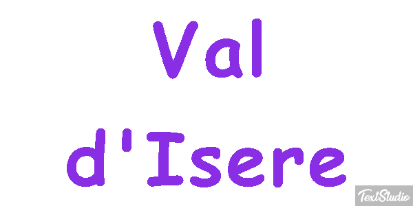 Val d'Isère Текстовый эффект