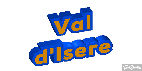 Val d'Isère Текстовый эффект