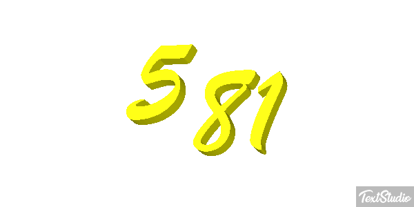 581 Tekst effect