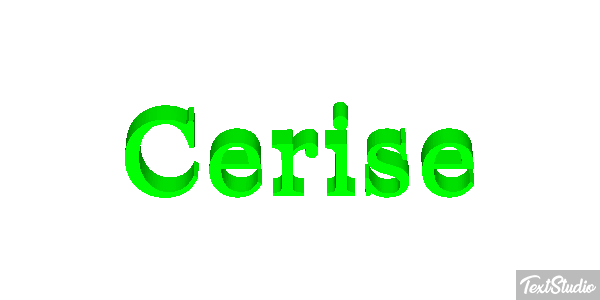 Cerise Efeito do texto