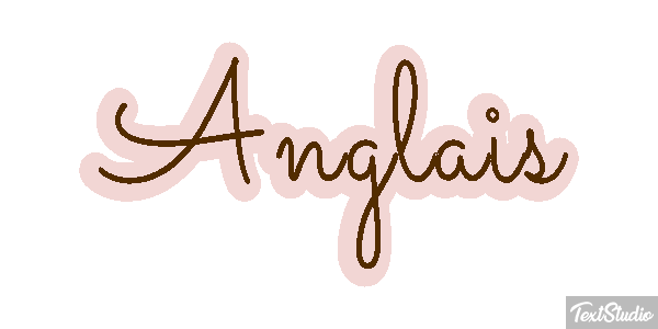 Anglais Effet de texte