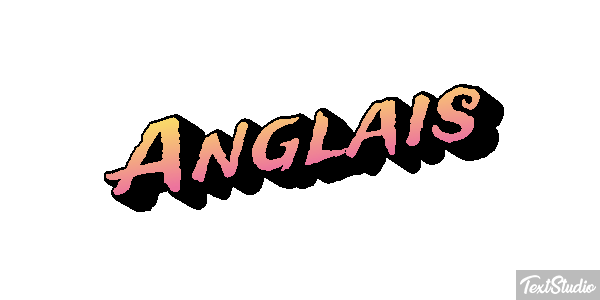 Anglais Effet de texte