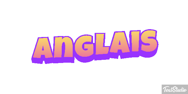 Anglais Effet de texte