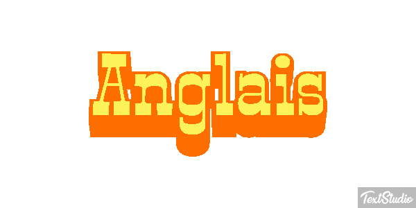 Anglais Effet de texte