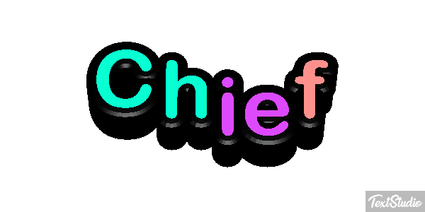 Chief Text effect