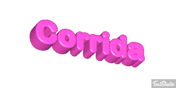 Corrida Efeito do texto