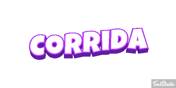 Corrida Efeito do texto