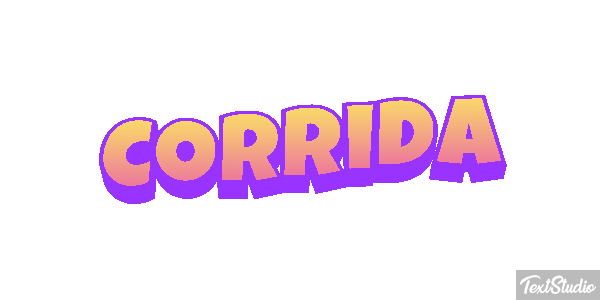 Corrida Efeito do texto