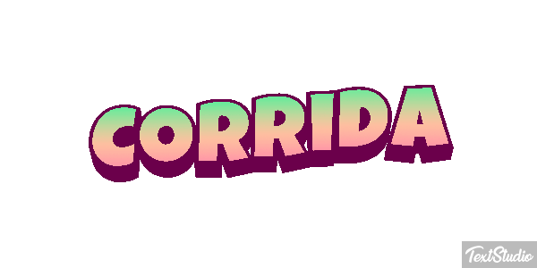 Corrida Efeito do texto
