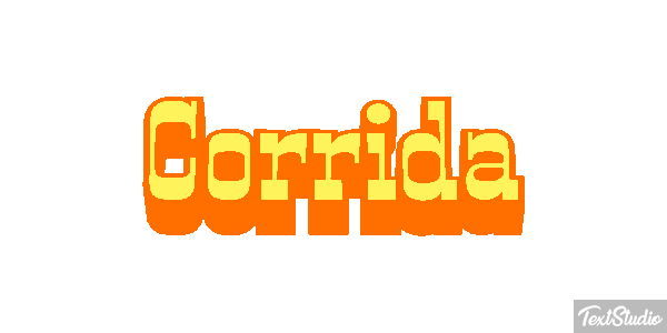 Corrida Efeito do texto