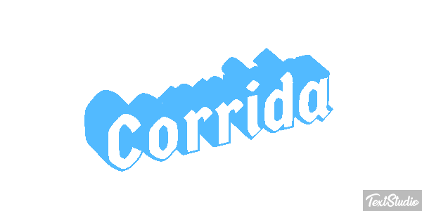 Corrida Efeito do texto