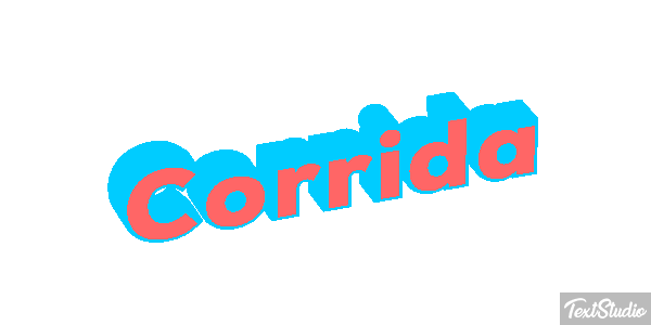 Corrida Efeito do texto