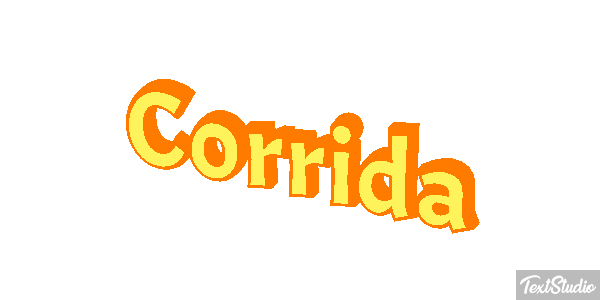 Corrida Efeito do texto